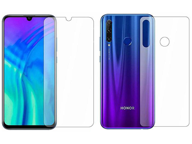 Гидрогелевая пленка LuxCase для Honor 20e 0.14mm Front and Back Transparent 86946 гидрогелевая пленка luxcase для tecno spark 7 0 14mm front and back transparent 86587