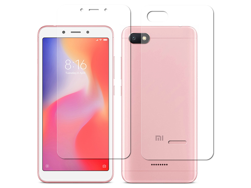Гидрогелевая пленка LuxCase для Xiaomi Redmi 6A 0.14mm Front and Back Transparent 86941 гидрогелевая пленка luxcase для samsung galaxy a22 0 14mm back transparent 86573