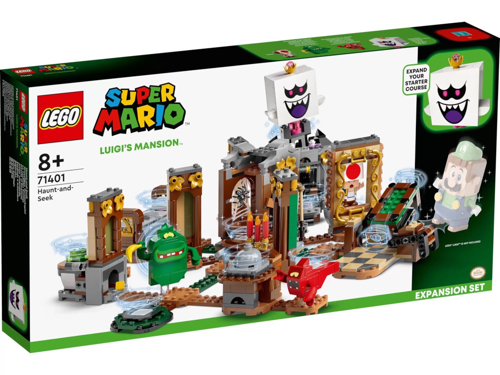 Конструктор Lego Super Mario Дополнительный набор Luigis Mansion призрачные прятки 877 дет. 71401
