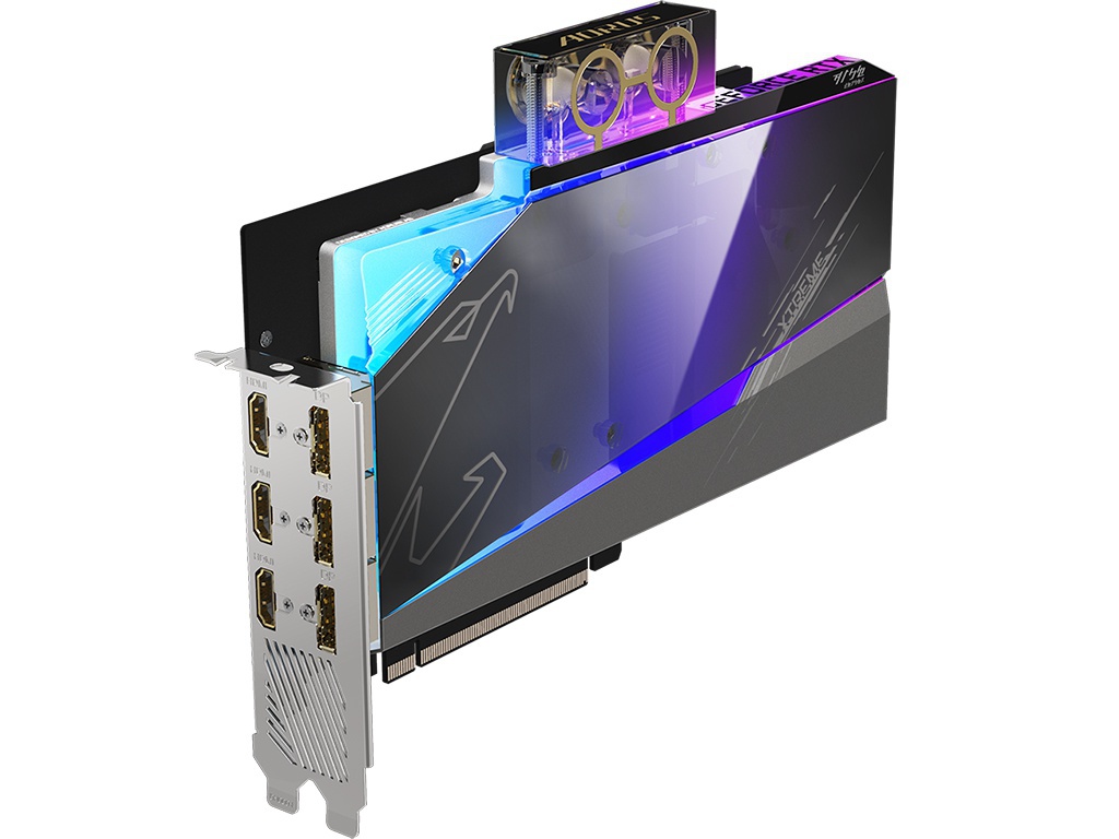 фото Видеокарта gigabyte geforce rtx 3080 aorus xtreme waterforce wb 10g 1845mhz pci-e 4.0 10240mb 19000mhz 320-bit 3xhdmi 3xdp hdcp gv-n3080aorusx wb-10gd 2.0 выгодный набор + серт. 200р!!!