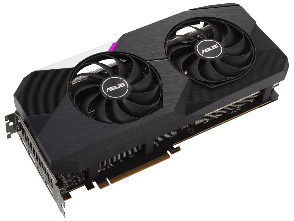 фото Видеокарта asus radeon rx 6700 xt dual oc 2622mhz pci-e 4.0 12288mb 16000mhz 192 bit 3xdp hdmi dual-rx6700xt-o12g