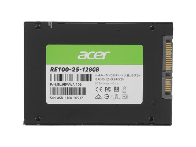 Твердотельный накопитель Acer 2.5 RE100-25 128Gb BL.9BWWA.106