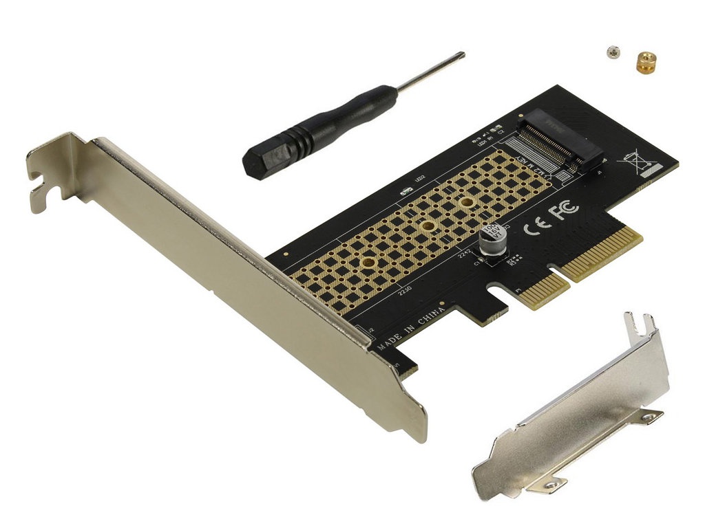 

Контроллер Orient C300E PCI-E 4X - M.2 M-key NVMe SSD 31100, C300E