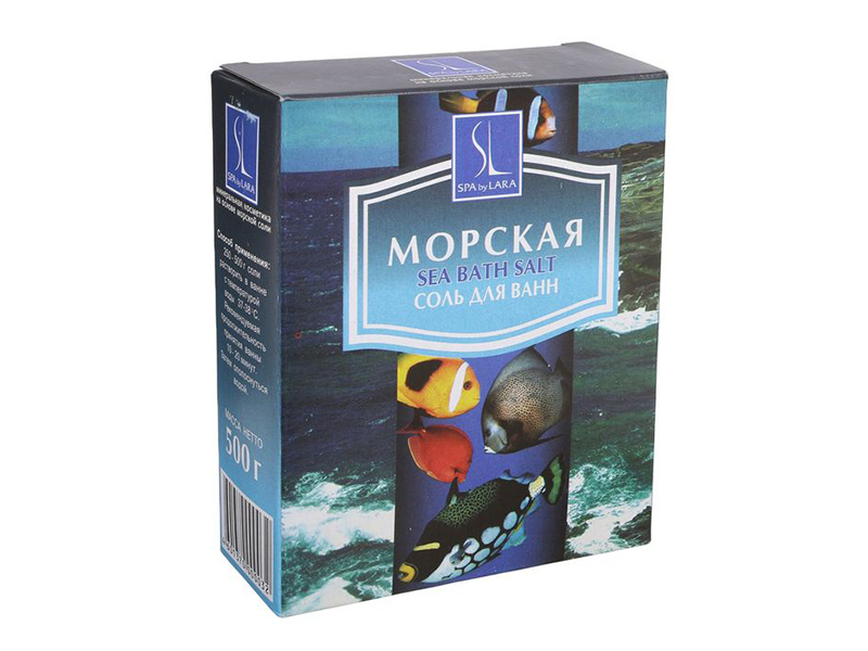 

Соль морская для ванн Spa by Lara натуральная 500g 1856695, 1856695