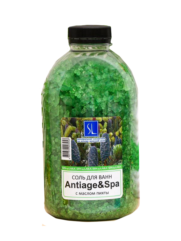 фото Соль морская для ванн spa by lara antiage & spa с маслом пихты 1kg 7182799