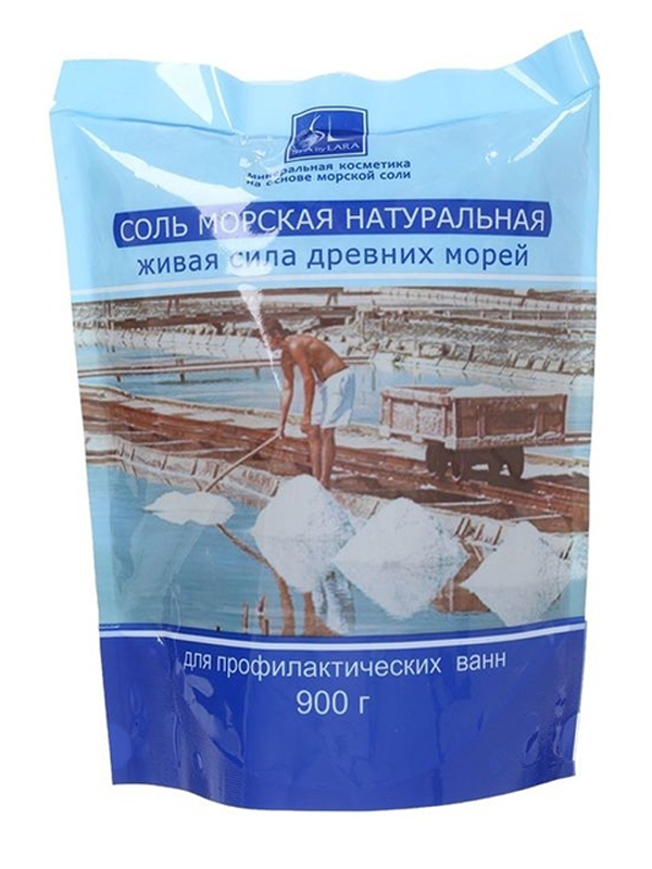 

Соль морская для ванн Spa by Lara натуральная 900g 1856693, 1856693