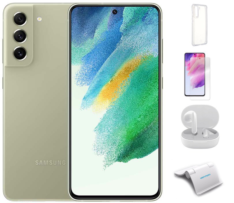 фото Сотовый телефон samsung sm-g990b galaxy s21 fe 6/128gb green & wireless headphones выгодный набор + серт. 200р!!!