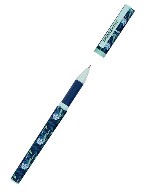 

Ручка шариковая Greenwich Line Blue Flowers 0.7mm стержень Blue GL_24821/Pbl_32681, Blue Flowers