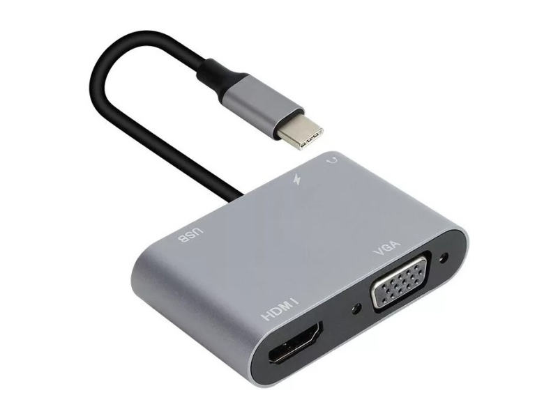 цена Аксессуар AOpen USB Type-C - VGA / HDMI / PD ACU4511