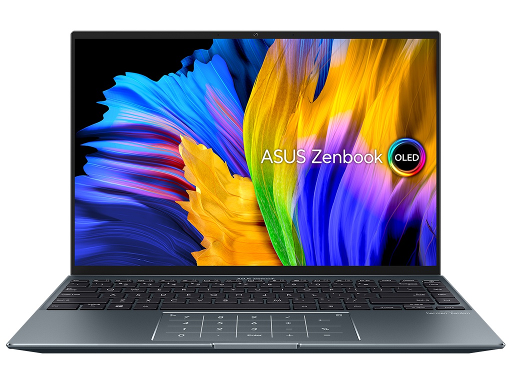 фото Ноутбук asus zenbook ux5401ea-kn141t grey 90nb0uq1-m004f0 (intel core i5 1135g7 2.4 ghz/16384mb/512gb ssd/intel iris xe graphics/wi-fi/bluetooth/cam/14/2880x1800/windows 10)