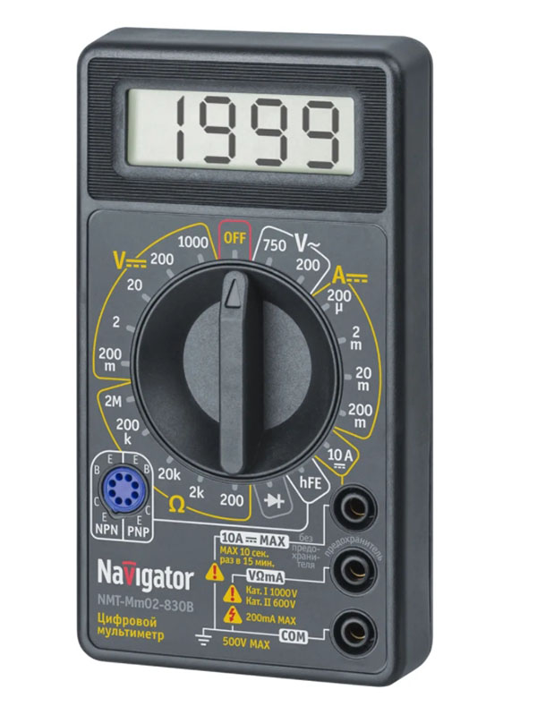 Мультиметр Navigator NMT-Mm02-830B 82 430