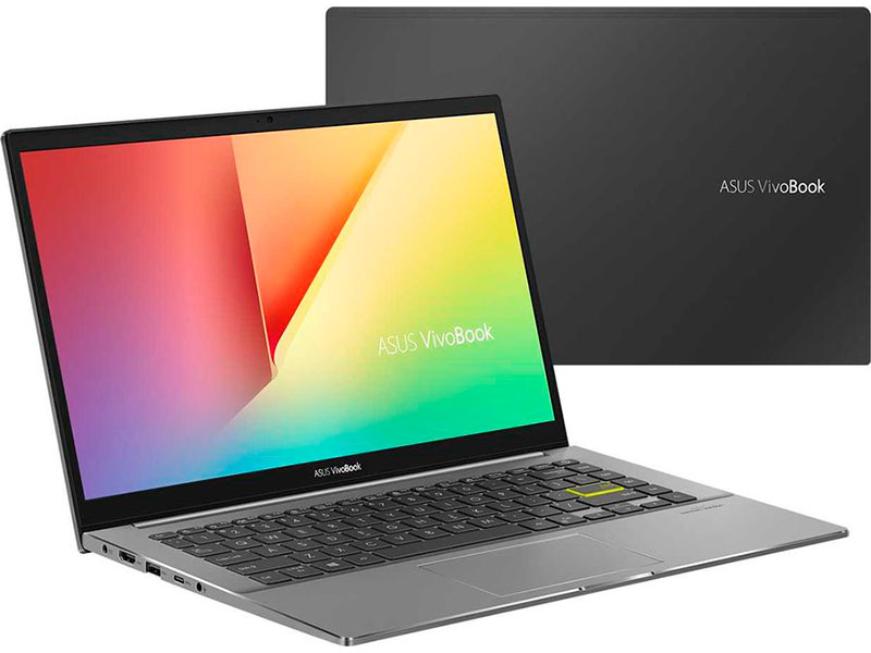 фото Ноутбук asus vivobook s433jq-eb076 90nb0rd4-m03670 (intel core i5-1035g1 1ghz/8192mb/512gb ssd/nvidia geforce mx350 2048mb/wi-fi/cam/14/1920x1080/no os)