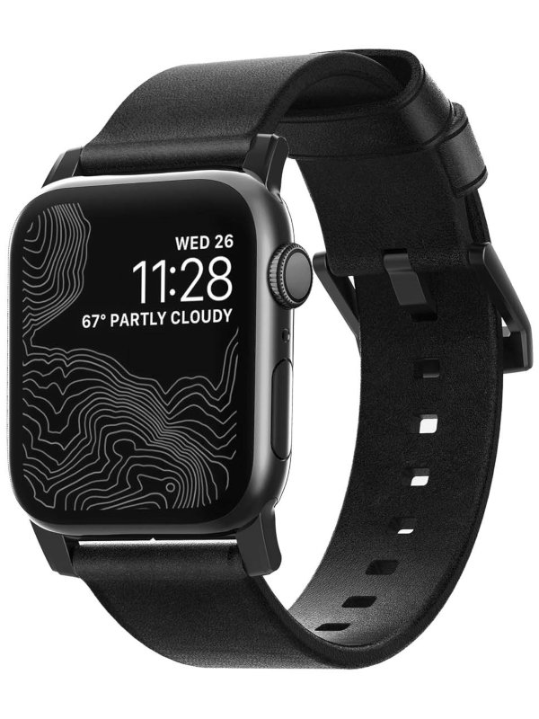 

Аксессуар Ремешок Nomad для APPLE Watch 44-42mm Modern Strap Black NM1A41BM00, APPLE Watch 44-42mm