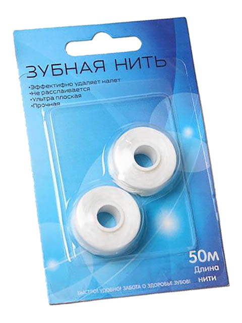 

Зубная нить Мой выбор 50m 2шт 5145080, 5145080