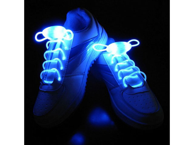 фото Шнурки с led подсветкой nonstopika laces 80 blue 8556