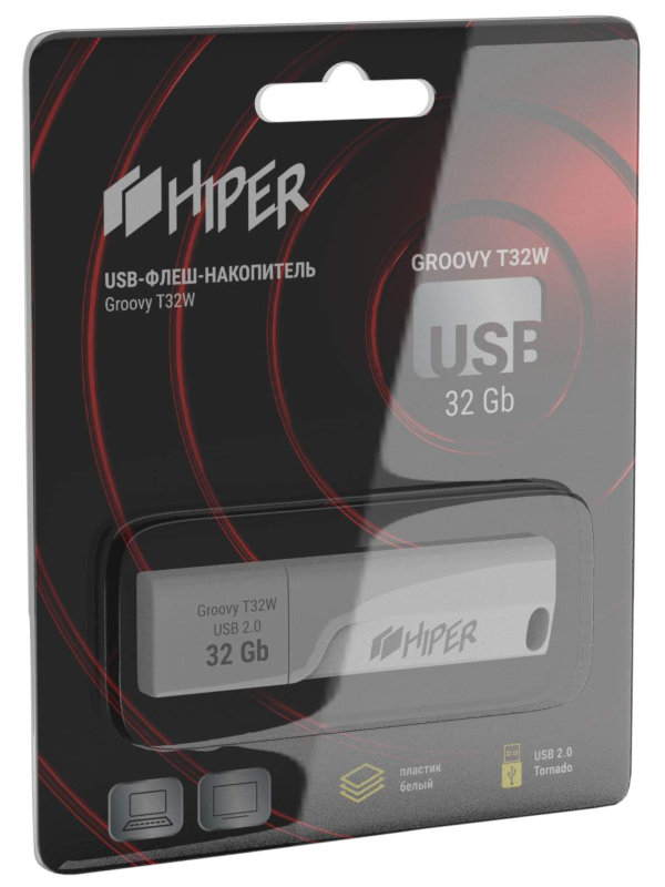 фото Usb flash drive 32gb - hiper groovy t hi-usb232gbtw