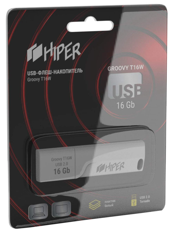 фото Usb flash drive 16gb - hiper groovy t hi-usb216gbtw