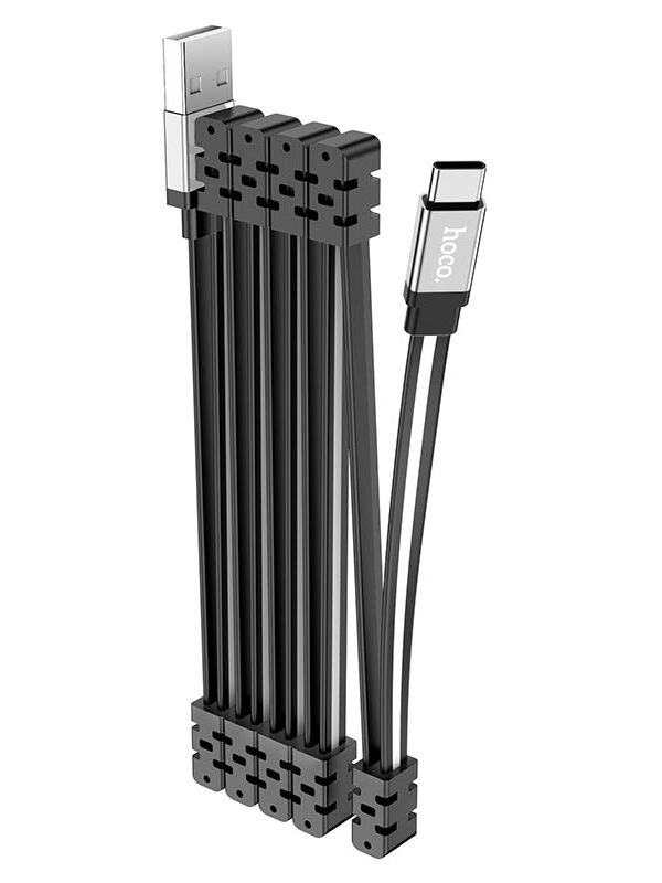 

Аксессуар Hoco U103 USB 3.0A - Type-C TPE 1m Black 6931474750198, U103