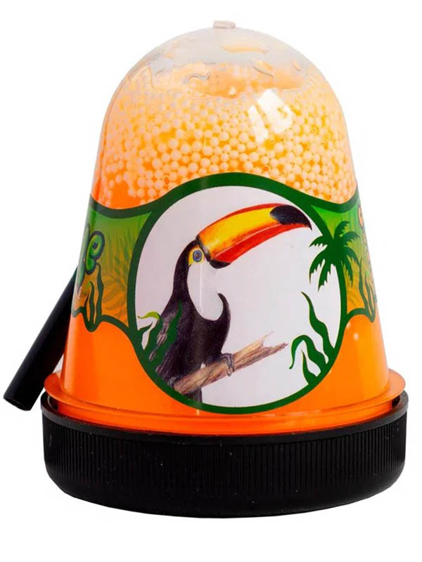 

Слайм Slime Jungle Тукан с пенопластовыми шариками 130g S300-13, Тукан