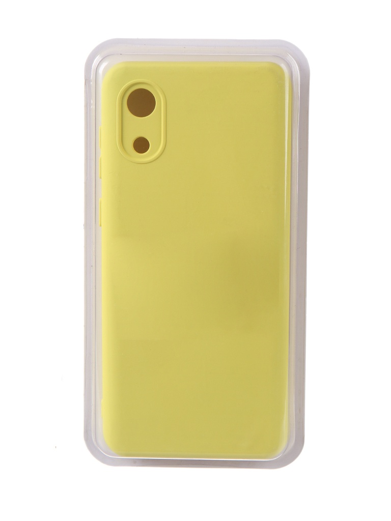 Чехол Innovation для Samsung Galaxy A03 Core Soft Inside Yellow чехол innovation для xiaomi mi 10 mi 10 pro soft inside yellow 19208