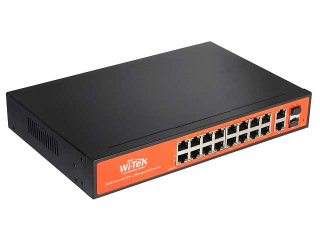 

Коммутатор Wi-Tek WI-PMS320GF, WI-PMS320GF