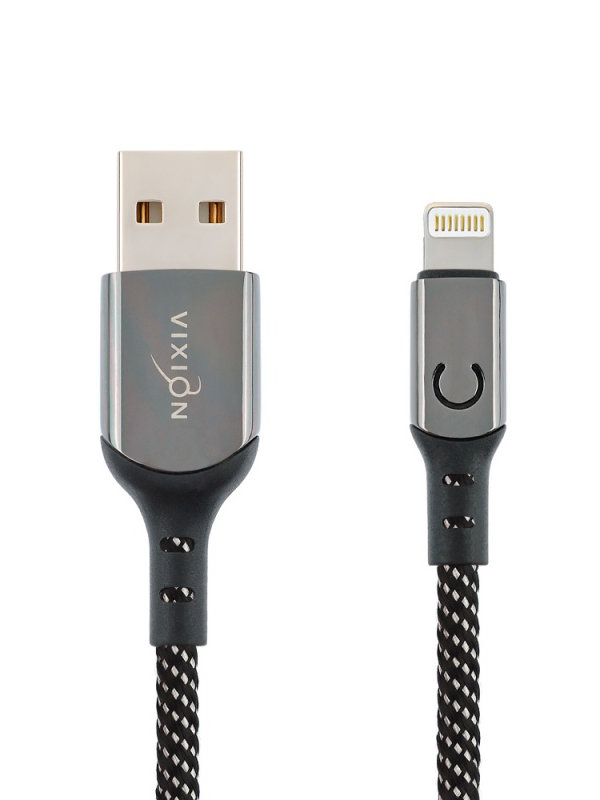Аксессуар Vixion K9 Ceramic USB - Lightning 1m Black-White GS-00015790