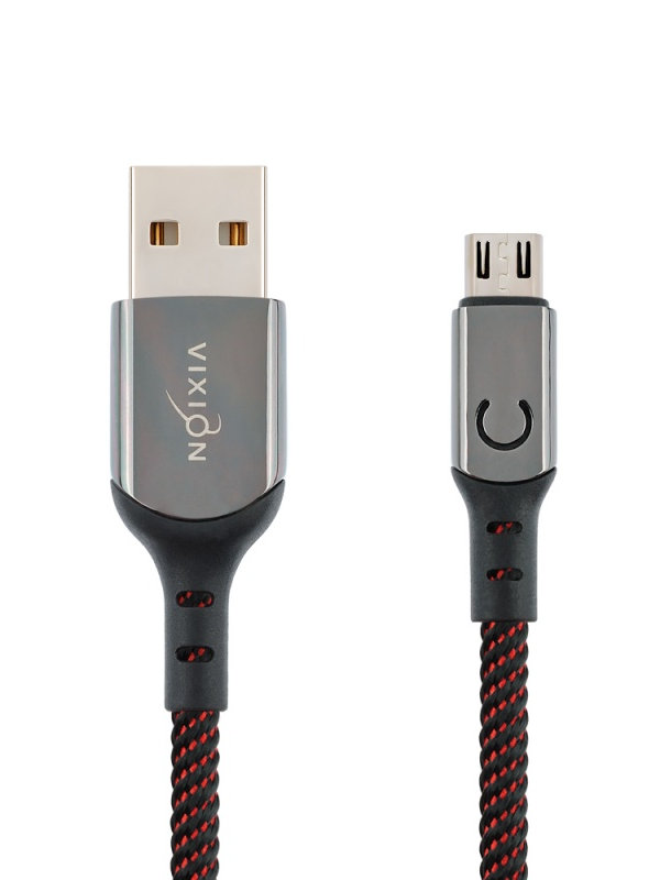 

Аксессуар Vixion K9 Ceramic USB - MicroUSB 1m Black-Red GS-00008317, K9 Ceramic