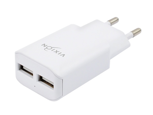 Зарядное устройство Vixion L2m 2xUSB 1.2A + кабель MicroUSB 1m White GS-00005392