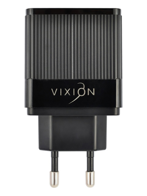 Зарядное устройство Vixion H2m 1xUSB QC 3.0 + 2xUSB 2.4A + кабель MicroUSB 1m Black GS-00008307