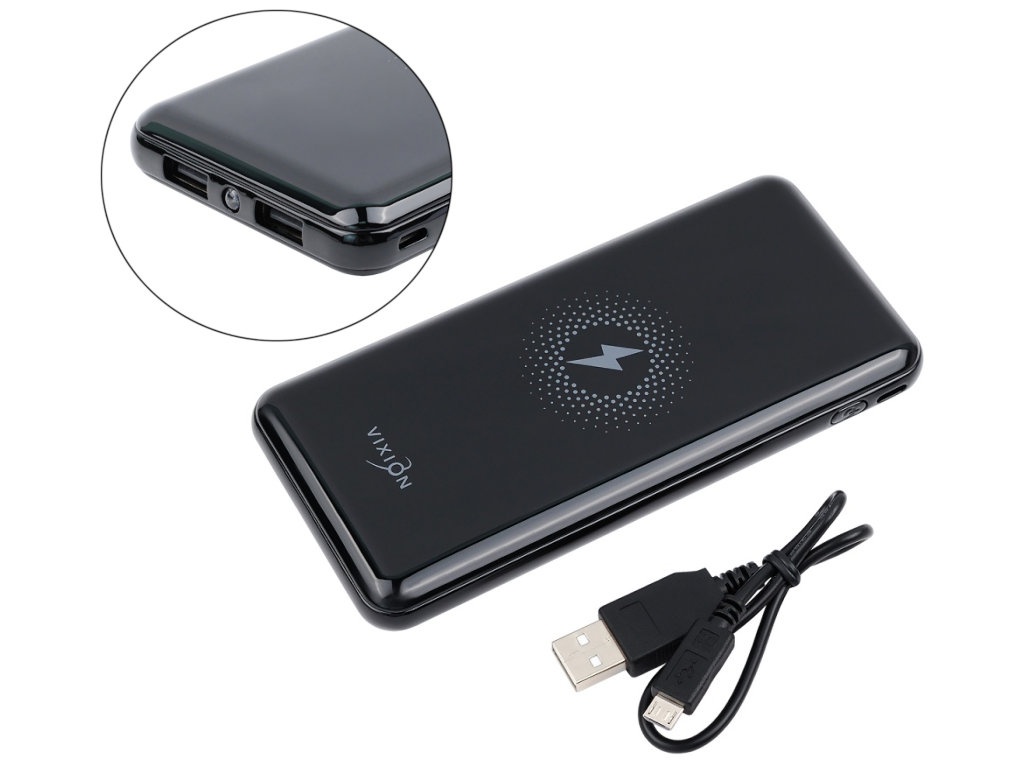 фото Внешний аккумулятор vixion power bank pr-11 10000mah black gs-00006845