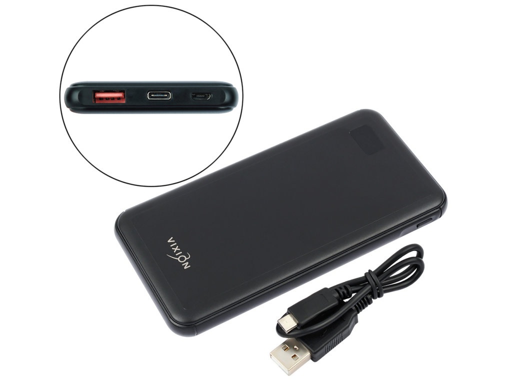 фото Внешний аккумулятор vixion power bank dp-19 10000mah black gs-00006846