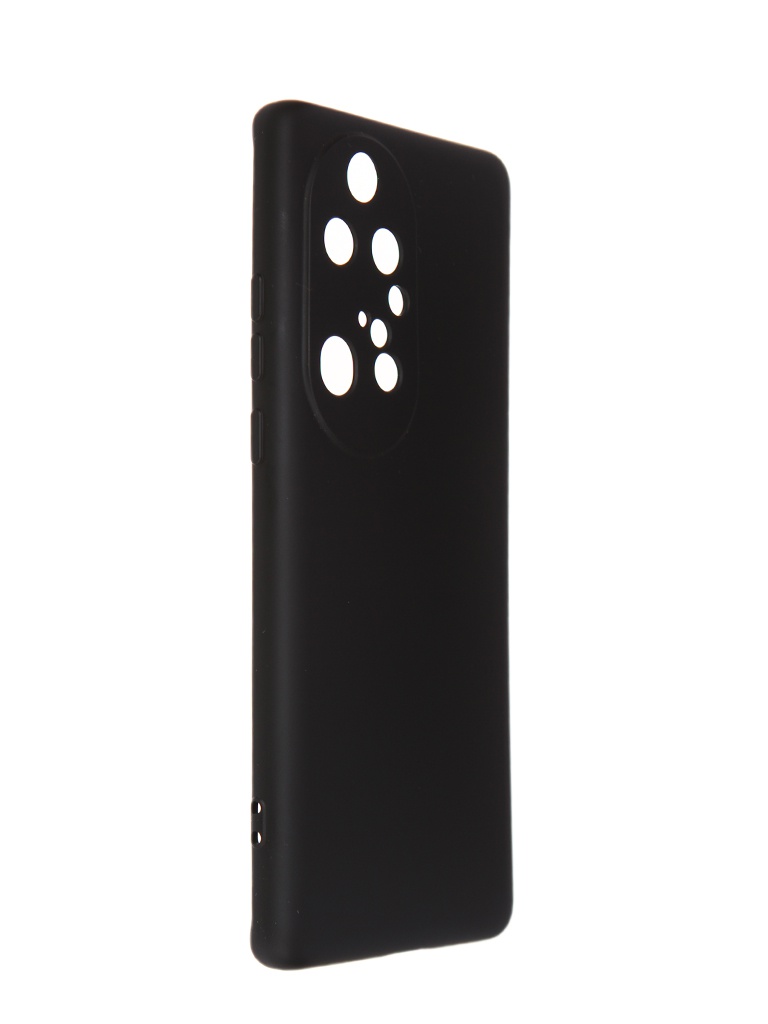 Чехол DF для Huawei P50 Pro с микрофиброй Silicone Black hwOriginal-26