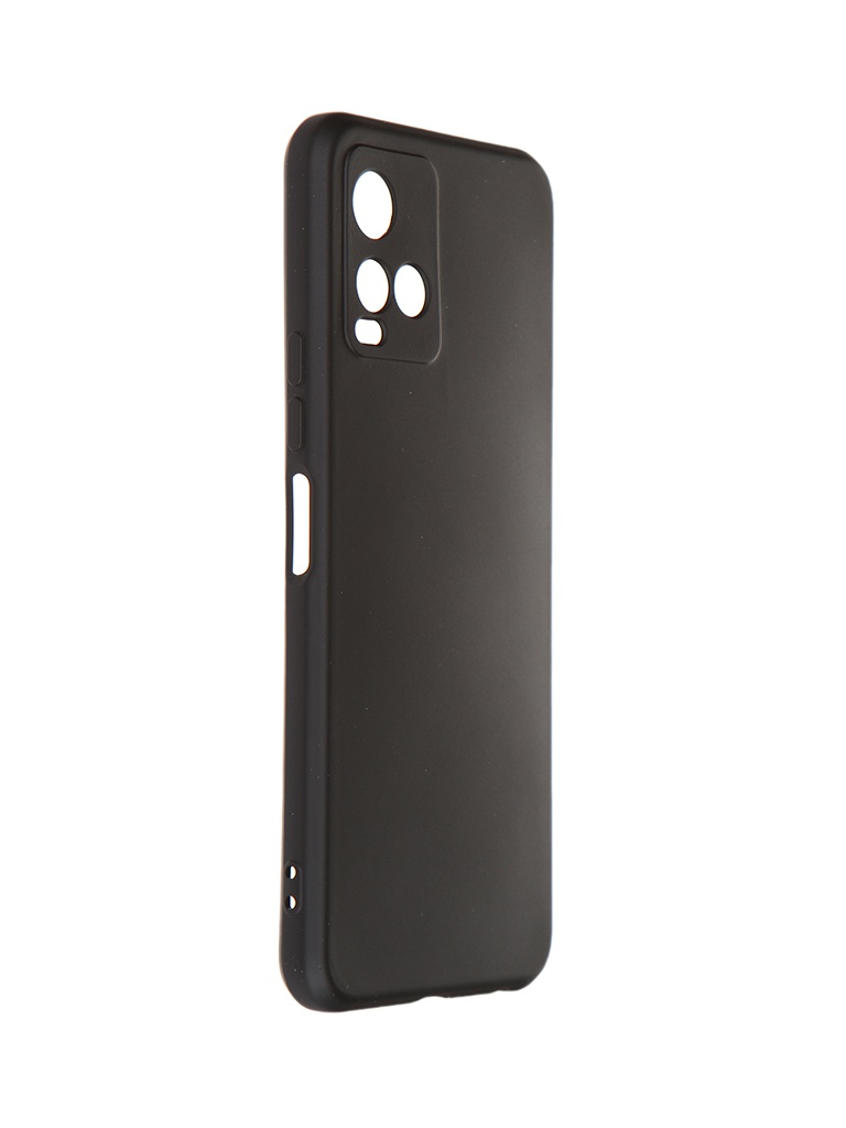 фото Чехол df для vivo y21 / y33s с микрофиброй silicone black voriginal-06 df-group