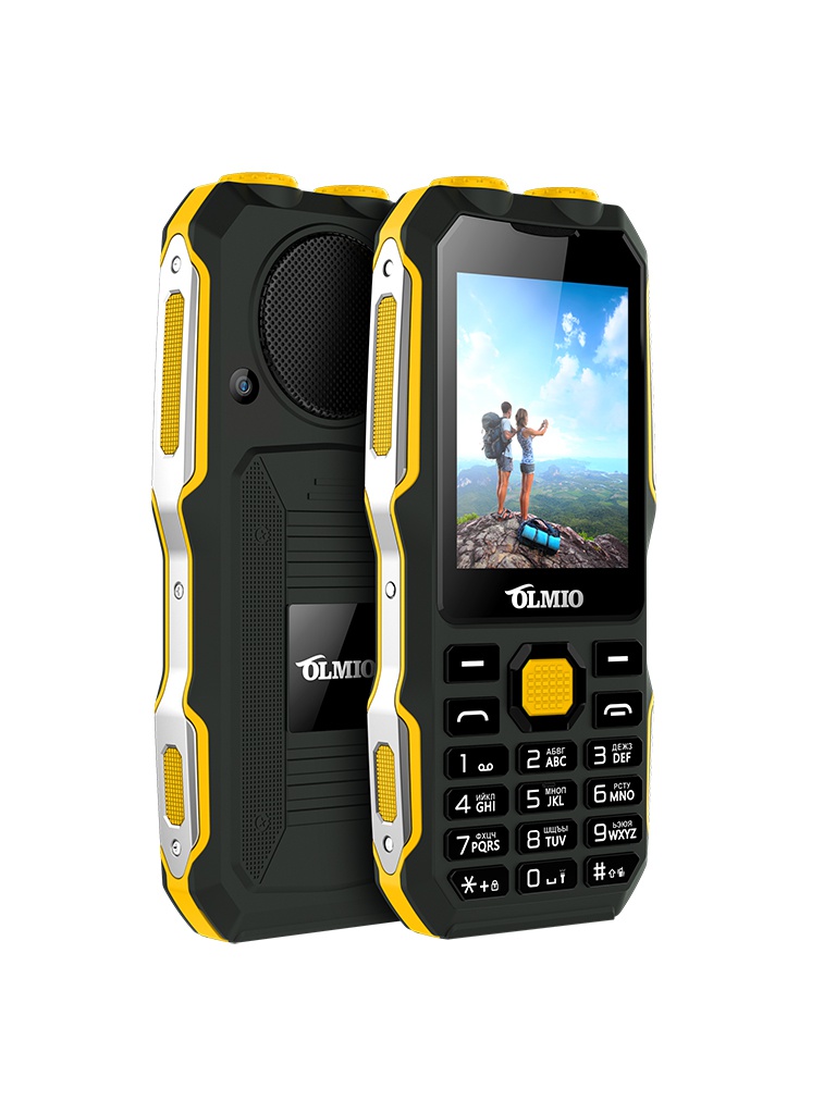 Сотовый телефон Olmio X02 Black-Yellow 43868