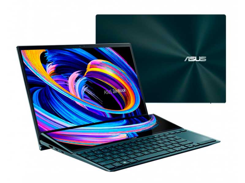 фото Ноутбук asus zenbook duo ux482eg-hy262t 90nb0s51-m06330 (intel core i7-1165g7 2.8ghz/16384mb/1tb ssd/nvidia geforce mx450 2048mb/wi-fi/cam/14/1920x1080/touchscreen/windows 10 64-bit)