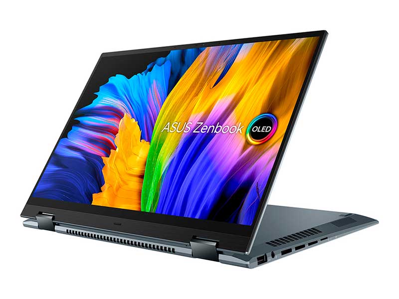 фото Ноутбук asus zenbook 14 flip up5401ea-kn044t 90nb0v41-m00780 (intel core i5-1135g7 2.4ghz/8192mb/512gb ssd/intel iris xe graphics/wi-fi/cam/14/2880x1800/touchscreen/windows 10 64-bit)