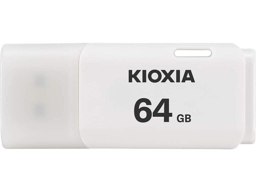 фото Usb flash drive 64gb - toshiba kioxia transmemory u202 usb 2.0 white lu202w064gg4
