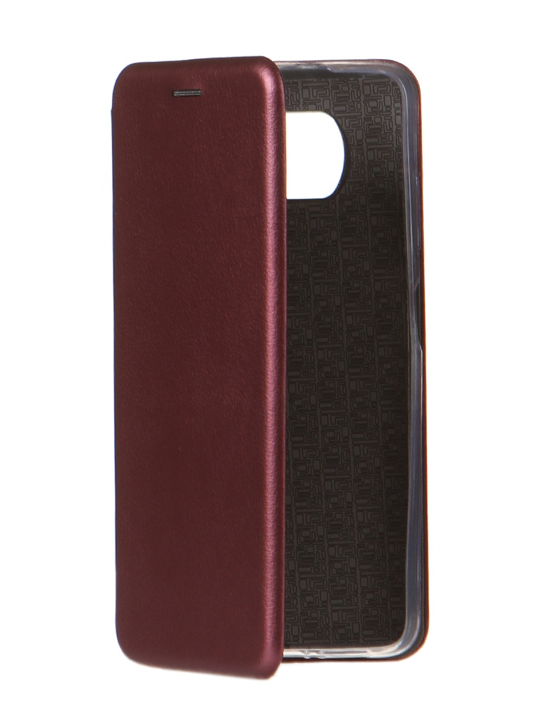 Чехол Innovation для Xiaomi Pocophone X3 Book Bordo 19014 гидрогелевая защитная пленка на переднюю и заднюю часть для xiaomi pocophone x3 pro глянцевая