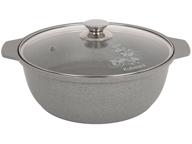 

Кастрюля-жаровня Kukmara Мраморная 4L Silver жмс42а, жмс42а
