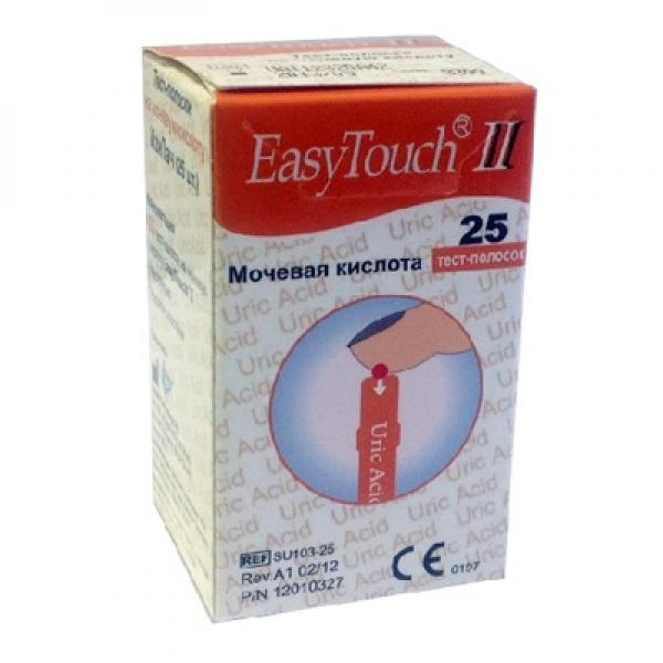 фото Тест-полоски на мочевую кислоту EasyTouch 25шт