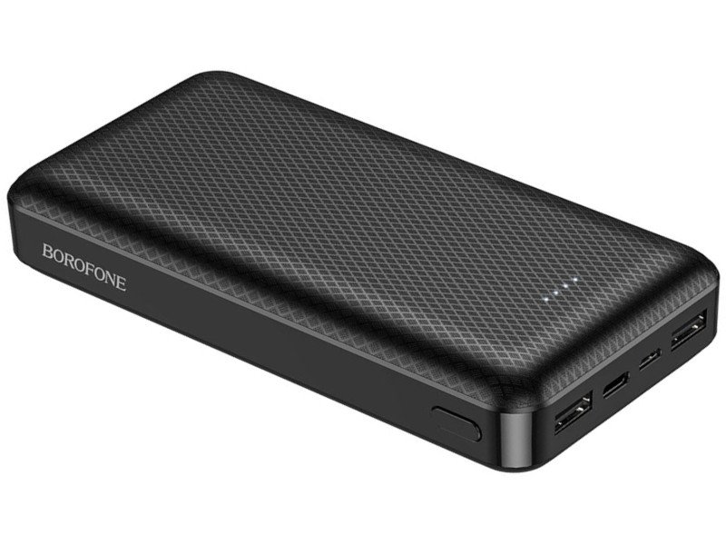 фото Внешний аккумулятор borofone power bank bj3a minimalist 20000mah black выгодный набор + серт. 200р!!!