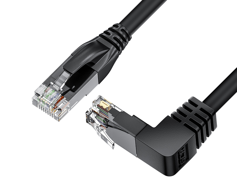 фото Сетевой кабель gcr utp cat.5e rj45 t568b 1m black gcr-53195