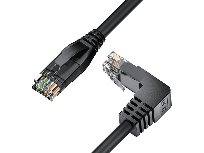 Сетевой кабель GCR UTP cat.5e RJ45 T568B 1m Black GCR-53199