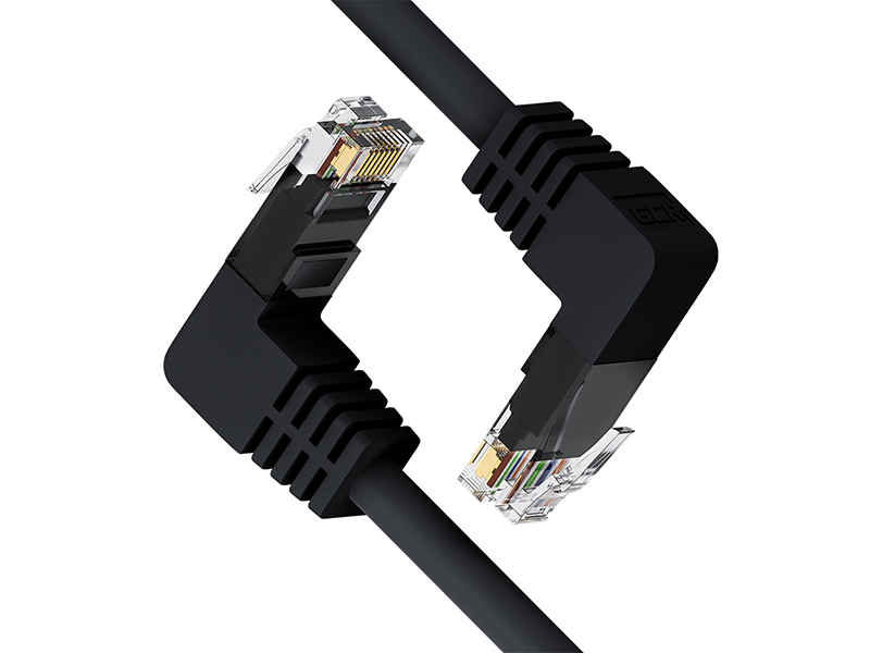 Сетевой кабель GCR UTP cat.5e RJ45 T568B 5m Black GCR-53965