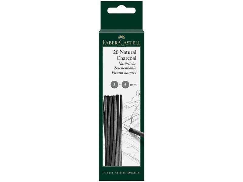 

Уголь натуральный Faber-Castell Pitt 3-6mm 20шт 129198, 129198