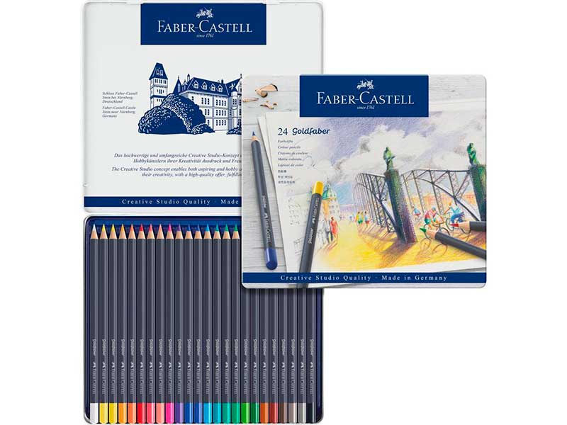 

Карандаши цветные Faber-Castell Goldfaber 24 цвета 114724, Goldfaber