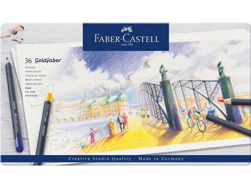 

Карандаши цветные Faber-Castell Goldfaber 36 цветов 114736, Goldfaber