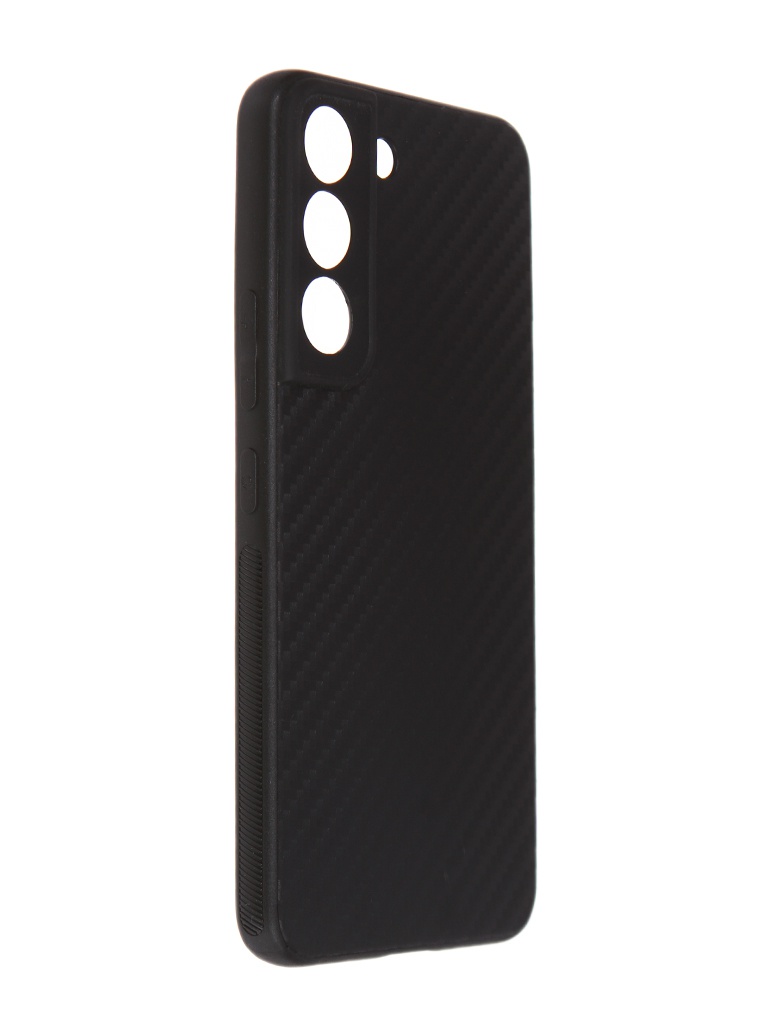 

Чехол Broscorp для Samsung Galaxy S22 Carbon Silicone Black SS-S22-CARBONE-BLACK, Samsung Galaxy S22
