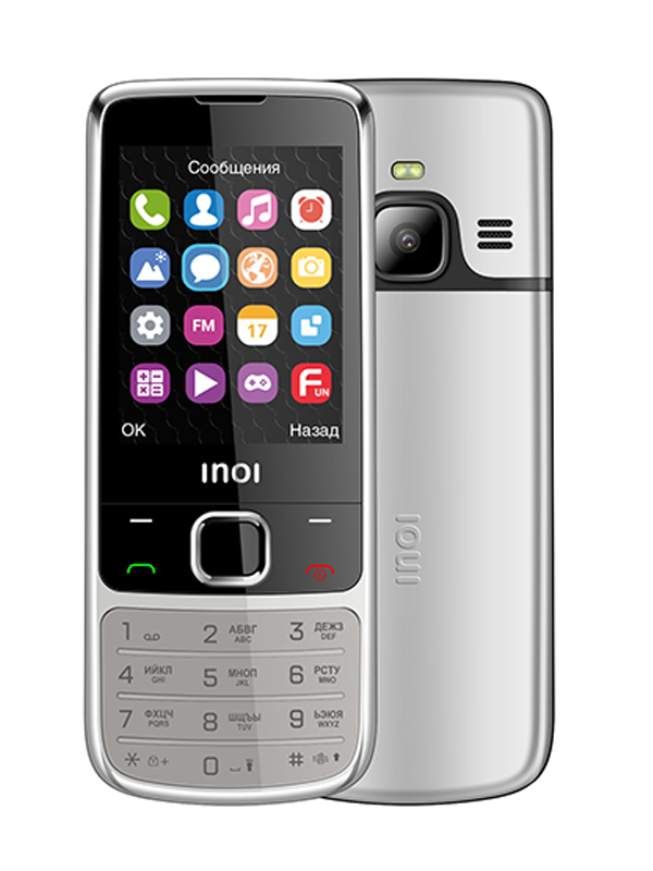 Сотовый телефон Inoi 243 Silver мобильный телефон inoi 243 silver хорошее состояние