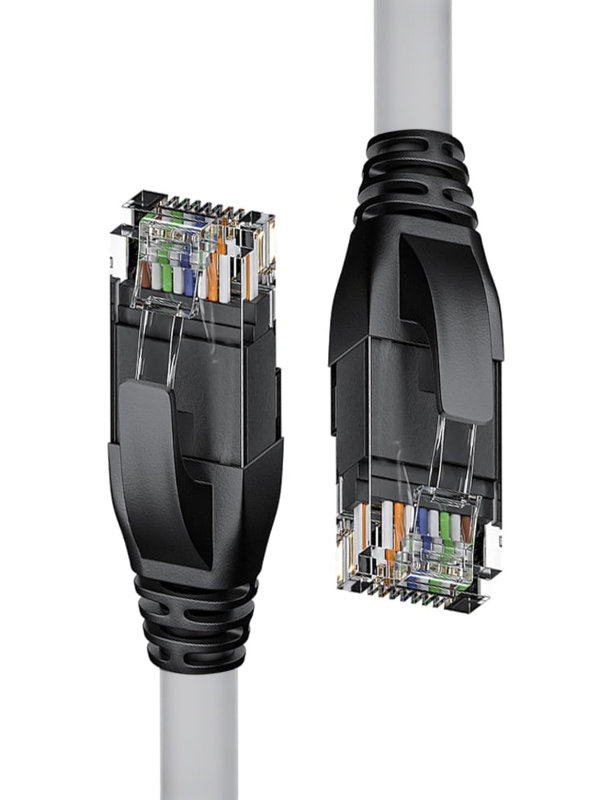 фото Сетевой кабель 4ph utp cat.5e 24awg rj45 t568b 7.5m grey-black 4ph-50817